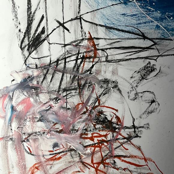 Original Mixed Media Abstract Art Painting 18x24 “Buttered" Signed - Picture 6 of 6